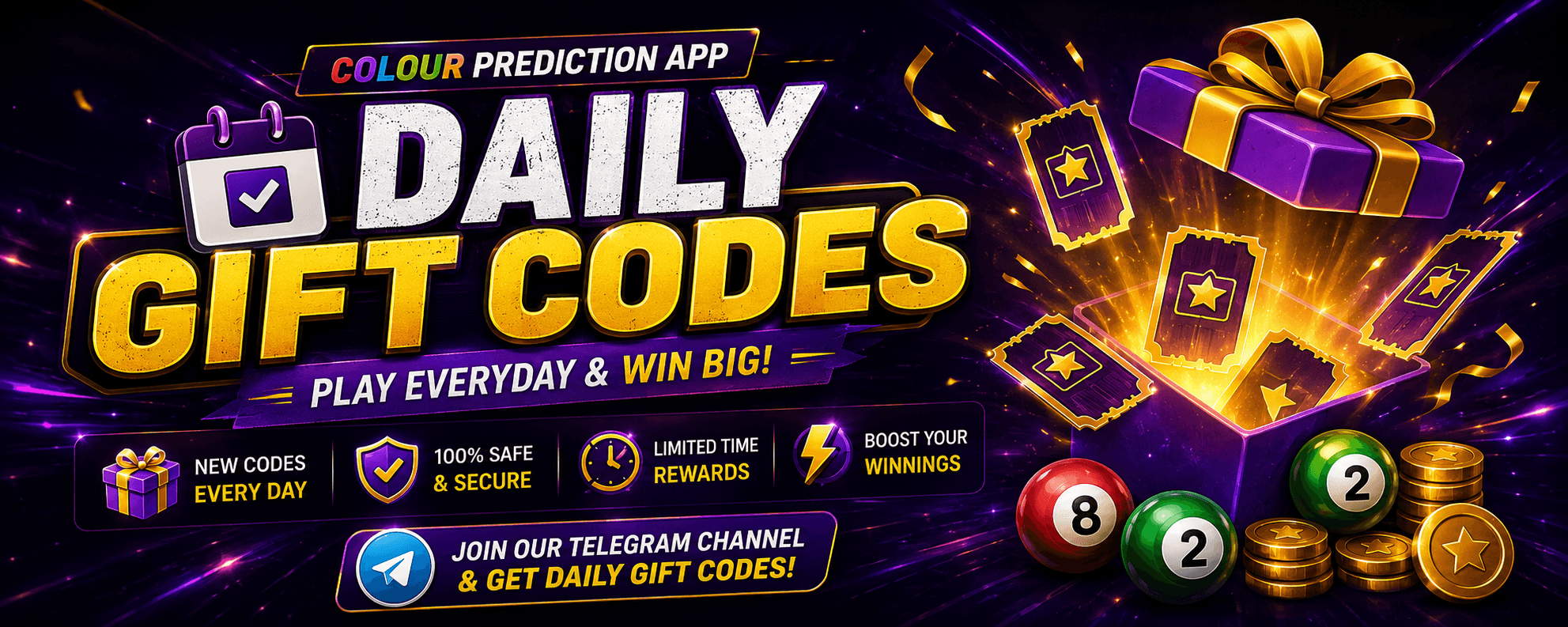 Colour prediction gift codes — daily promo codes for Jalwa, Jai Club and Ok Win