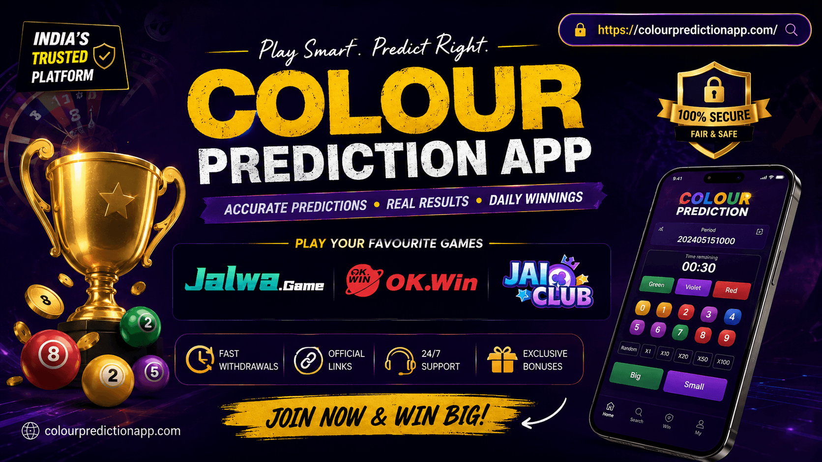 Colour prediction apps — phone hero
