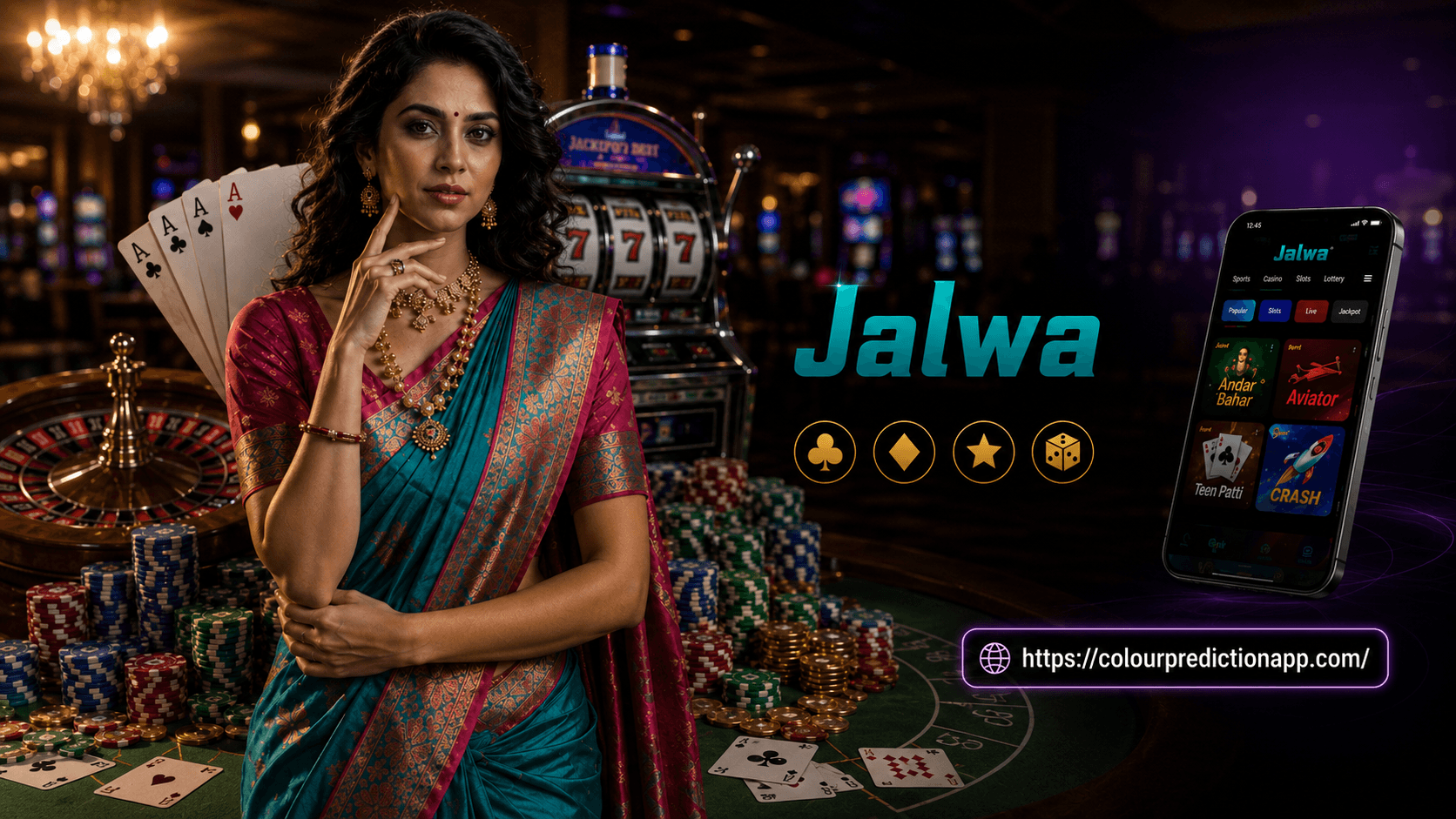 Jalwa colour prediction app banner